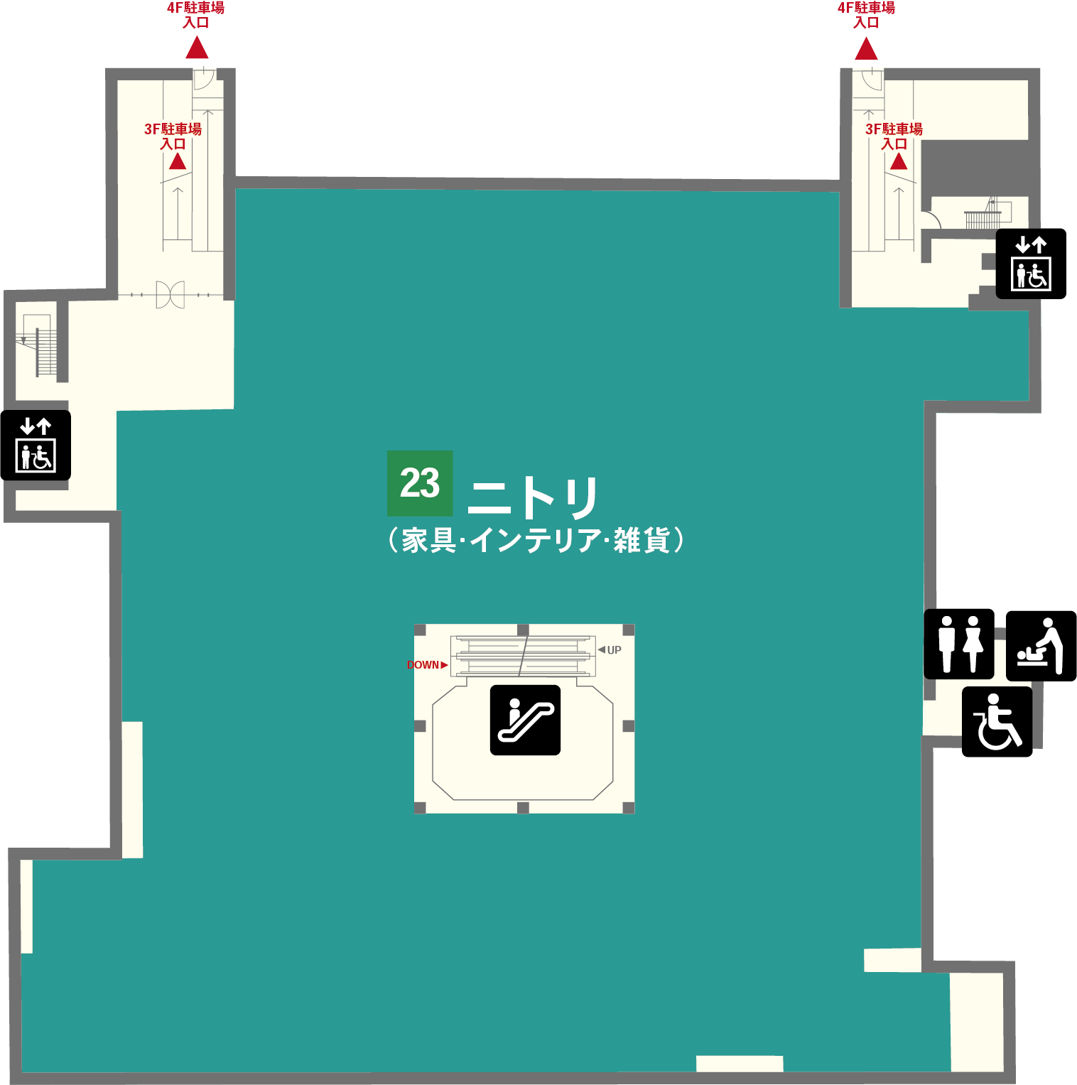 3Fのフロアマップ