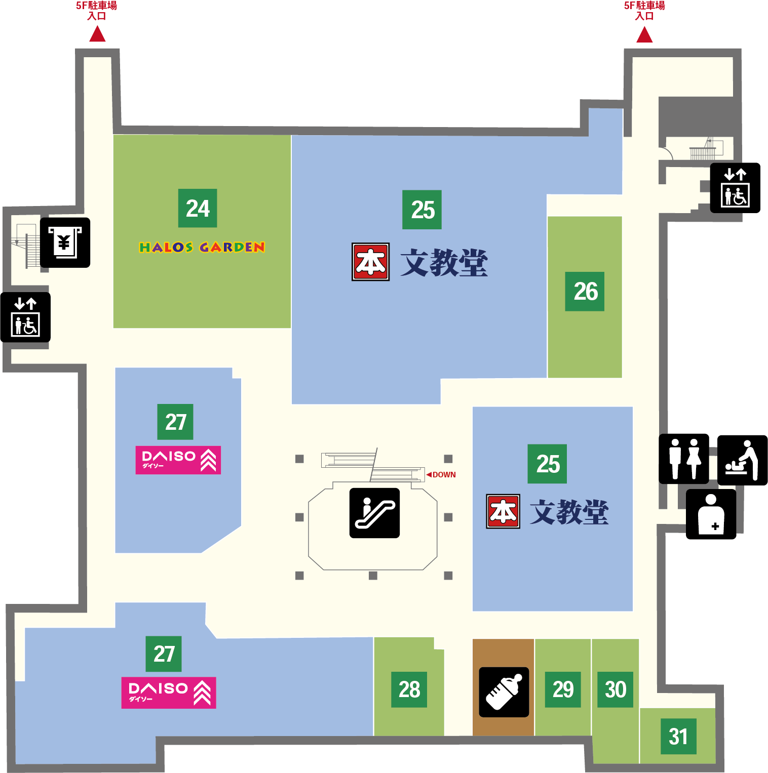 4Fのフロアマップ